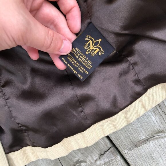 Vintage Mackage Double Closure Leather Trim Jacket - Picture 4 of 13